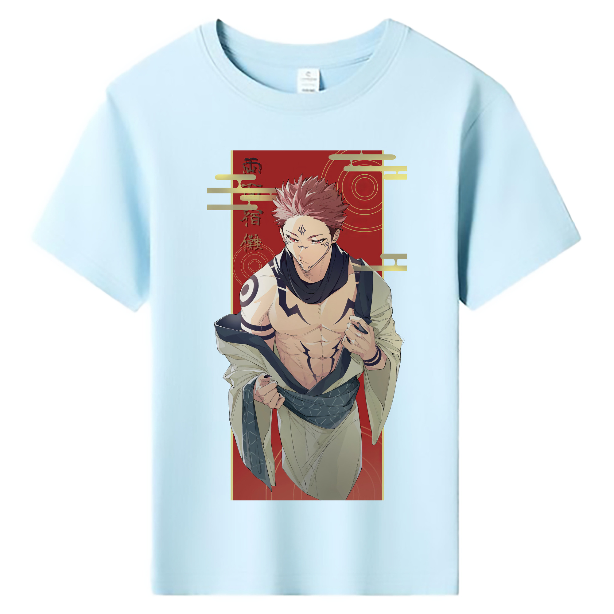 （画像用） 呪術廻戦 Jujutsu Kaisen 綿100％キッズTシャツ（フロントプリント）